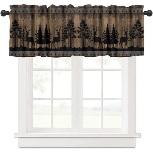 Farmhouse moose valance - moose,